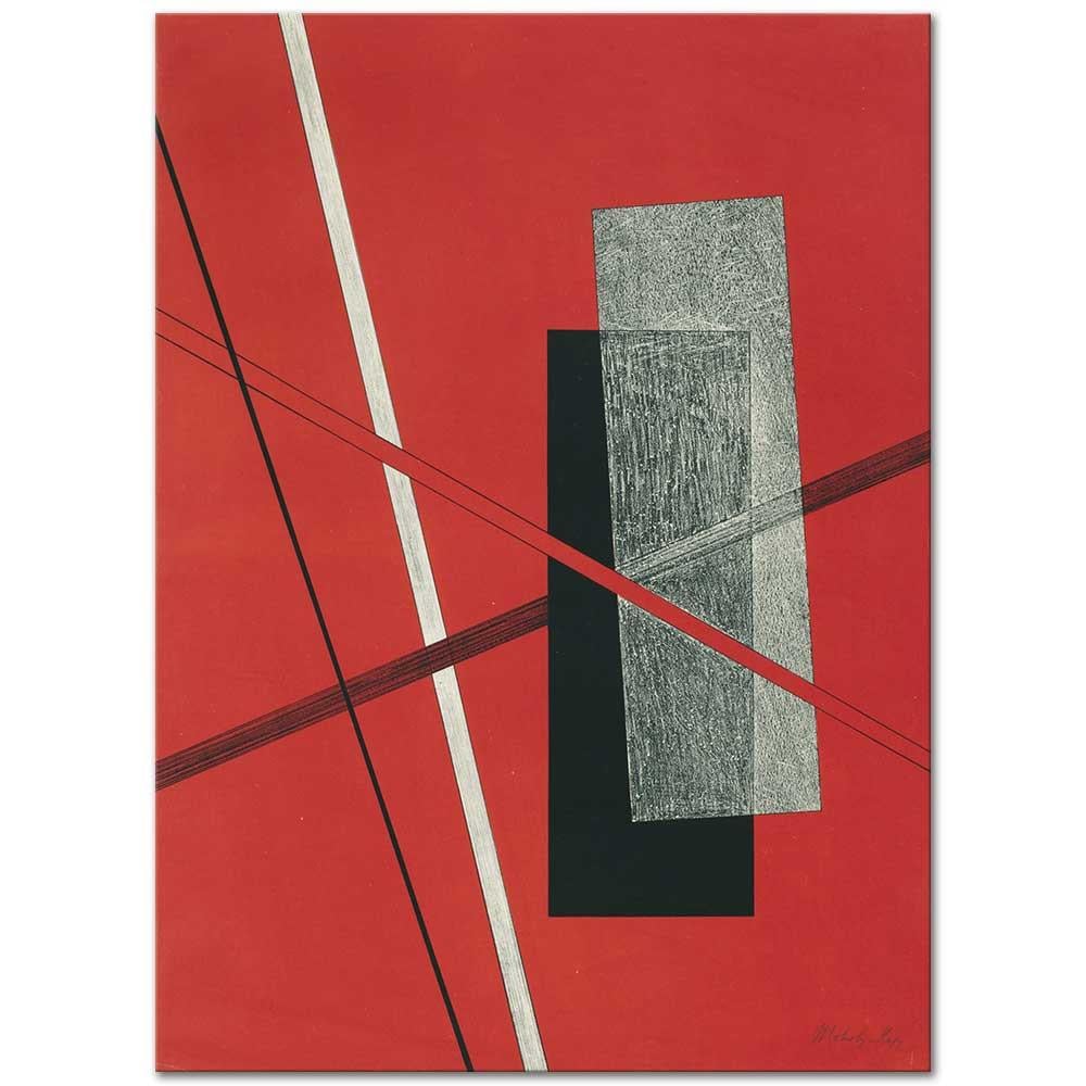 Laszlo Moholy-Nagy Konstruksiyonlar Kestner Portfolio 6 Kanvas Tablo