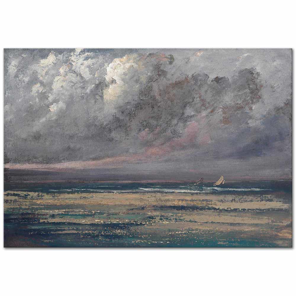 Cote Normande Pres de Trouville by Gustave Courbet as Art Print