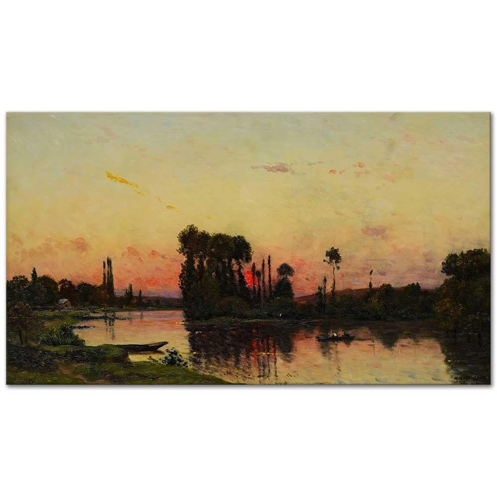 Coucher du Soleil sur le Rivage by Hippolyte Camille Delpy as Art Print