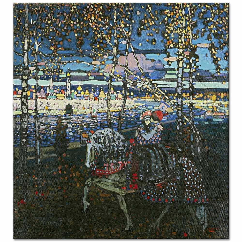 Wassily Kandinsky Ata Binen Çift Kanvas Tablo