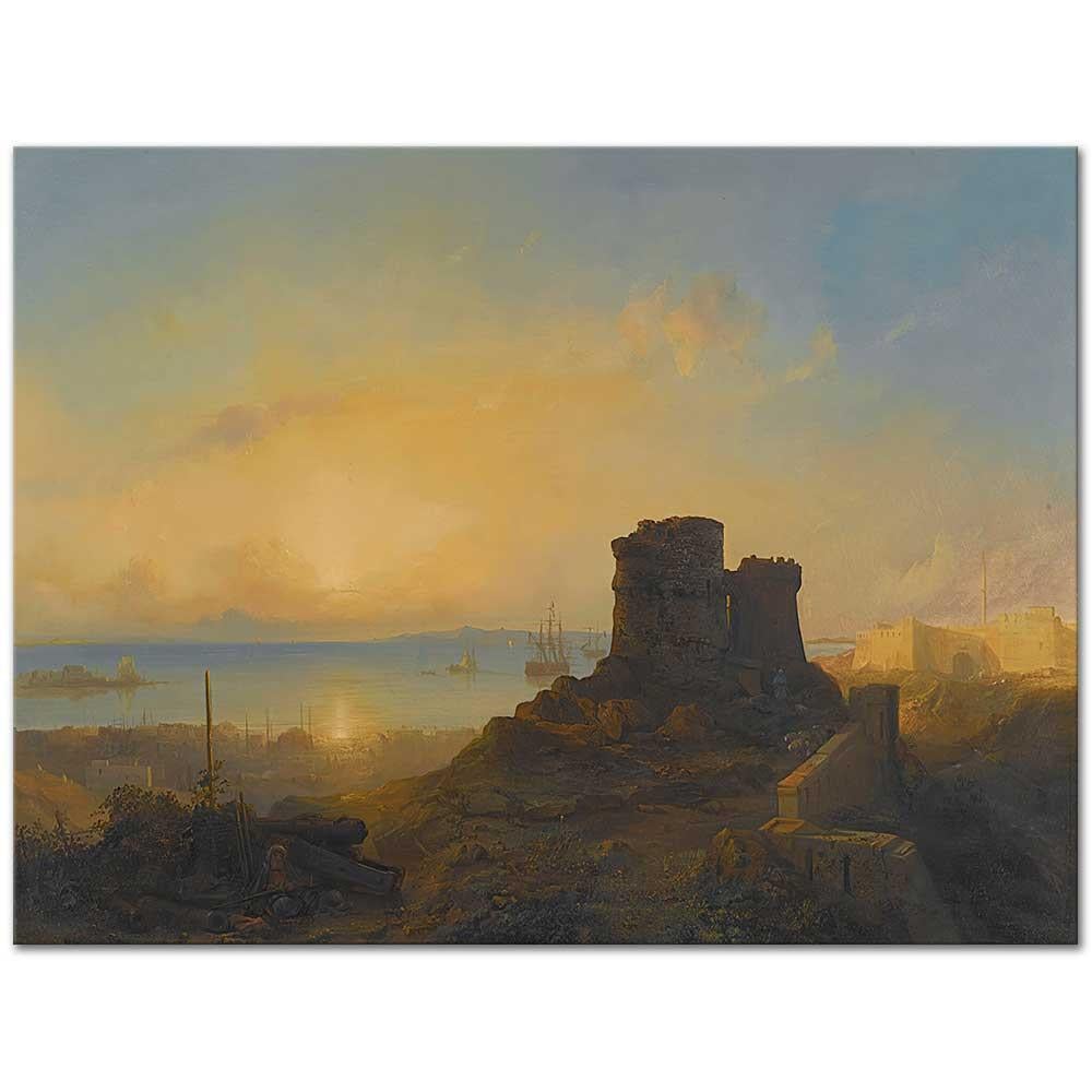 Crusader Castle On The Ottoman Coast by Jacob Jacobs as Fine Art Print