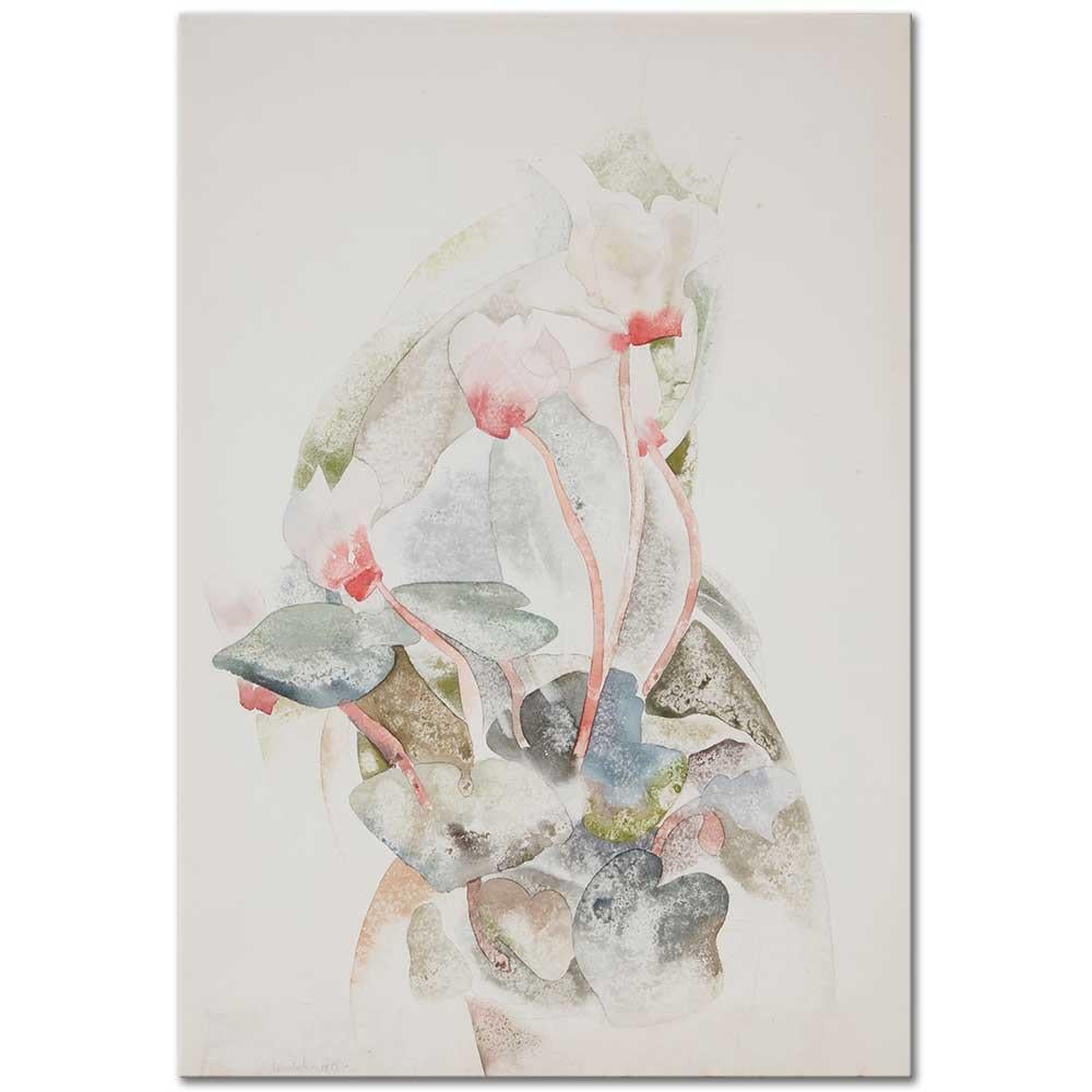 Charles Demuth Siklamen Kanvas Tablo