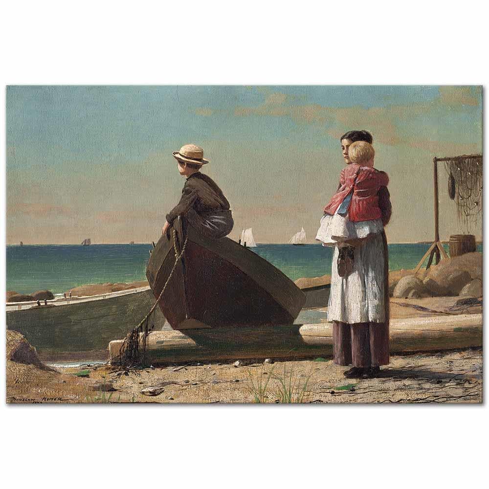 Dad's Coming by Winslow Homer as Fine Art Print