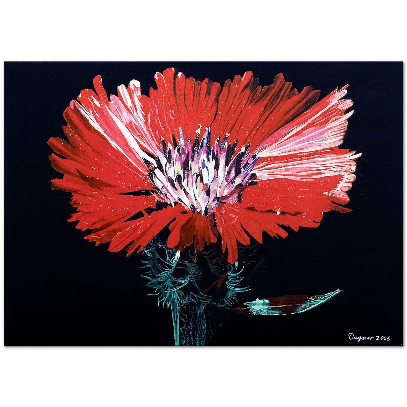 Dağmar Göğdün Karanfil Kanvas Tablo