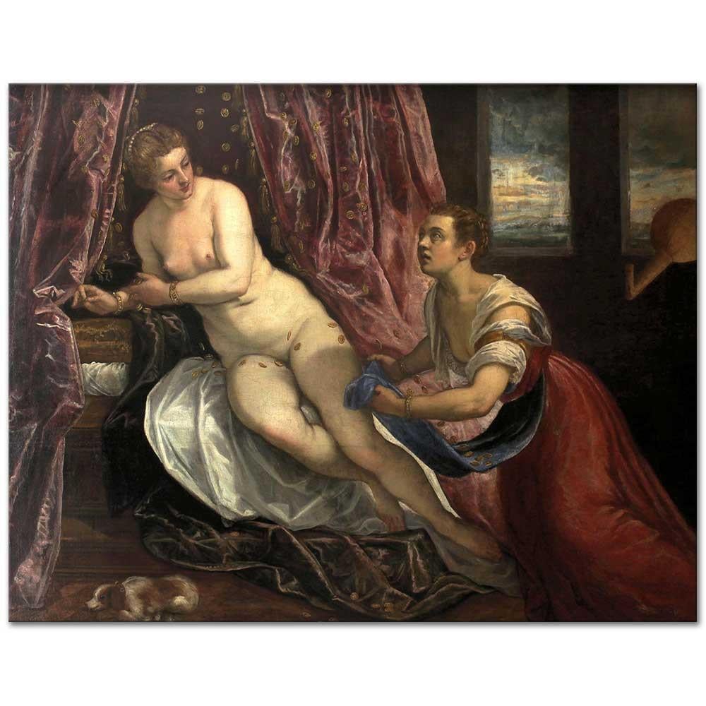 Jacopo Tintoretto Danae Kanvas Tablo