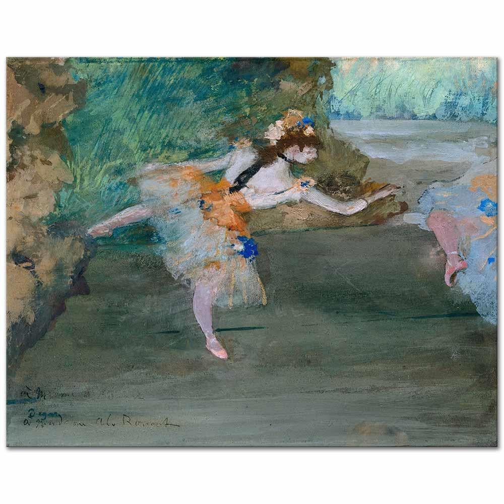 Dancer Onstage by Edgar Degas as Art Print