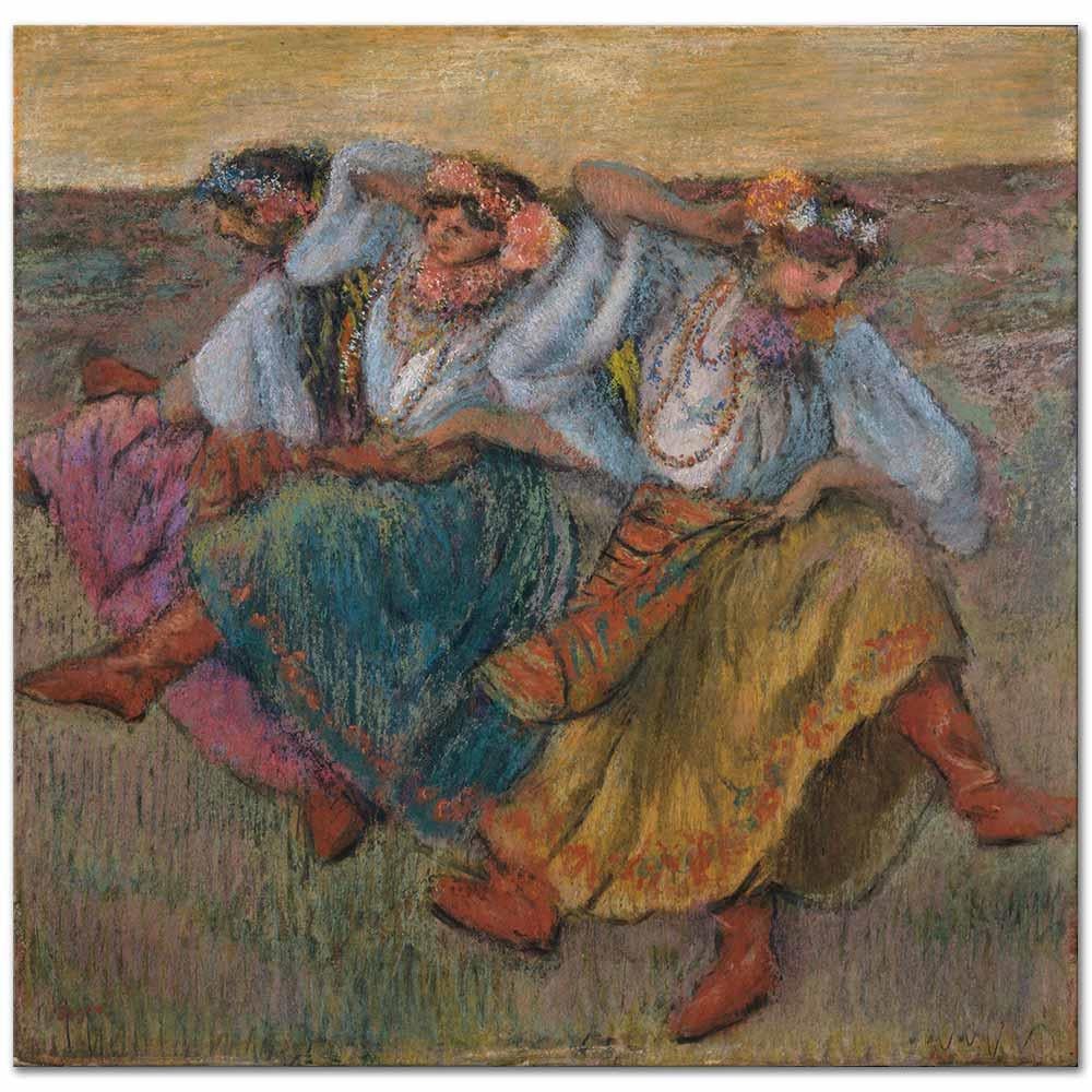 Edgar Degas Ukrayna Kıyafetli Dansçılar Kanvas Tablo