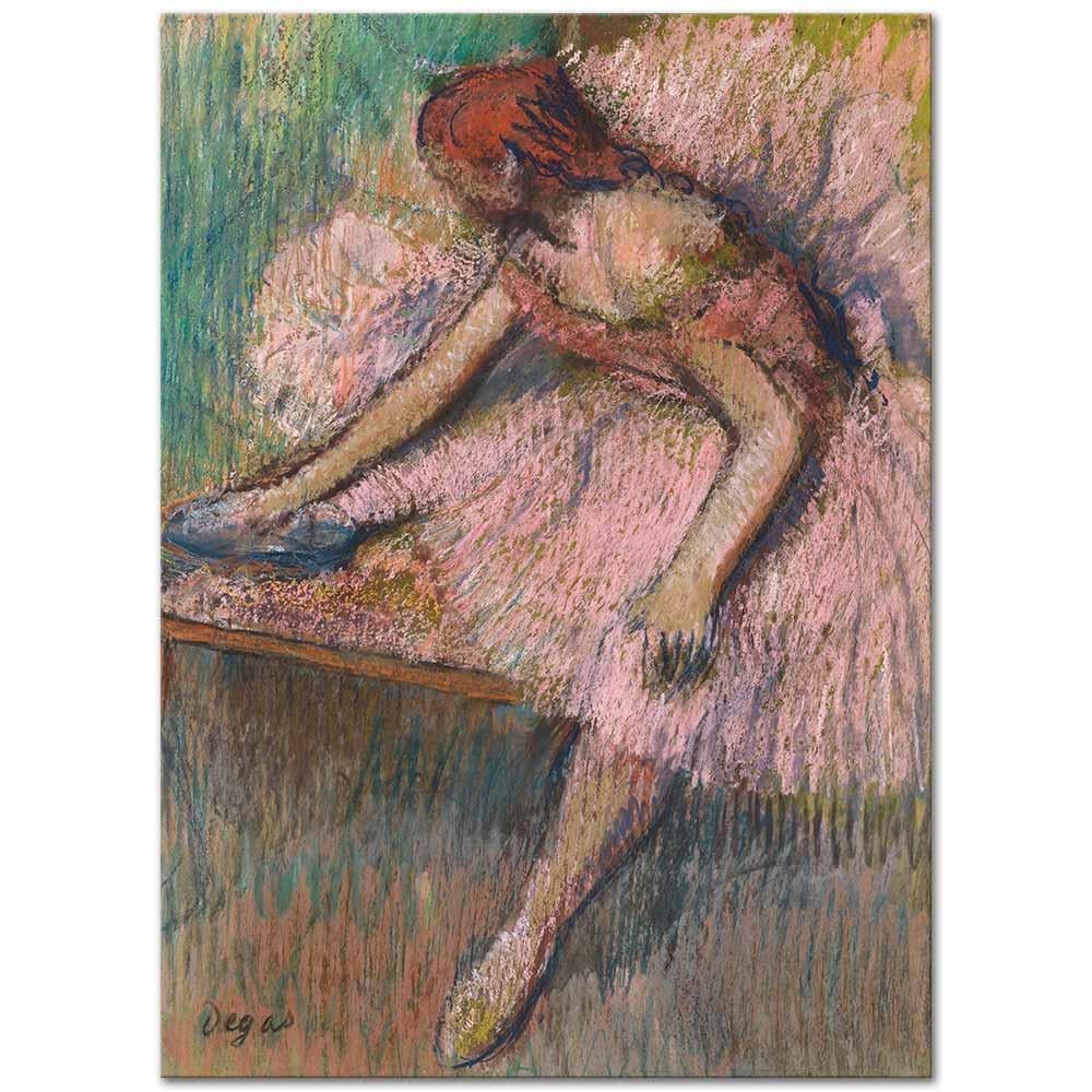 Edgar Degas Pembe Balerin Kanvas Tablo