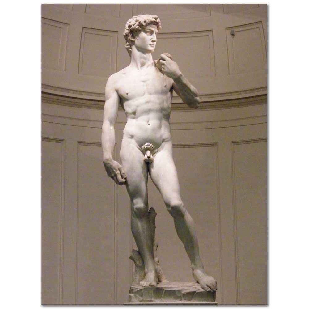Michelangelo Buonarroti Davud Heykeli Kanvas Tablo