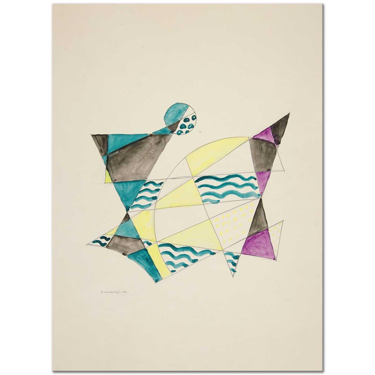 Abstraction Based On Sails II by David Kakabadze