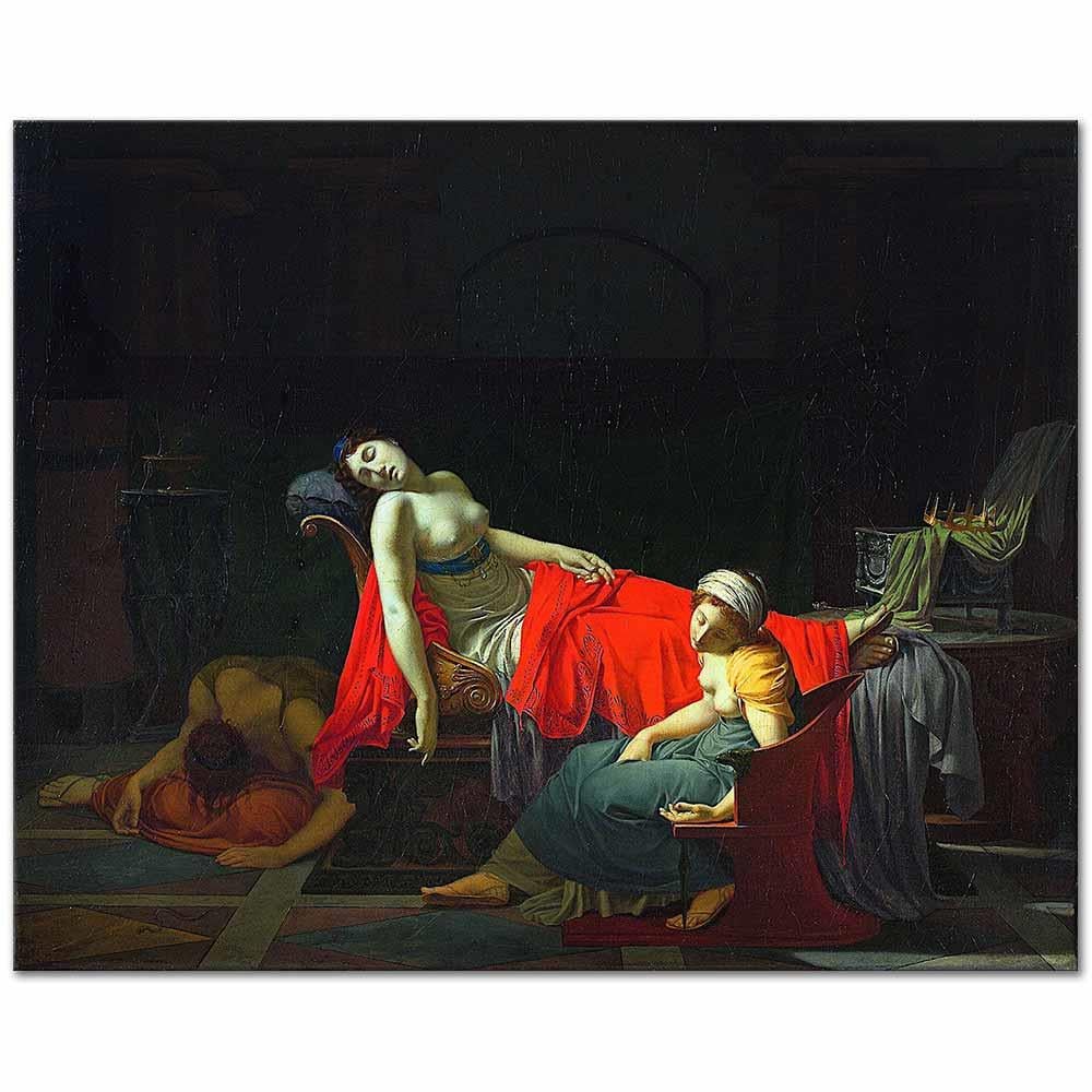 Death Of Cleopatra by Jean-Baptiste Regnault as Art Print
