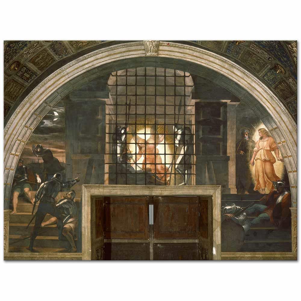 Deliverance of Saint Peter by Raphael as Art Print