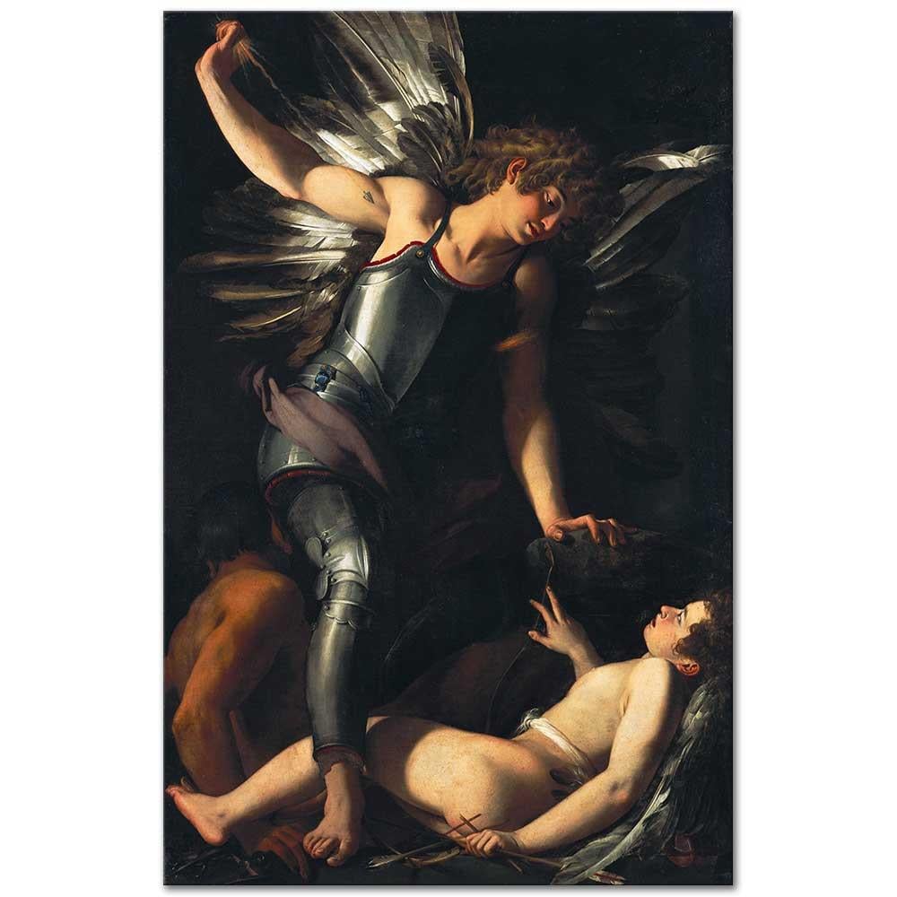 Giovanni Baglione İlahi Aşkın Dünyevi Sevgiyi Yenişi Kanvas Tablo