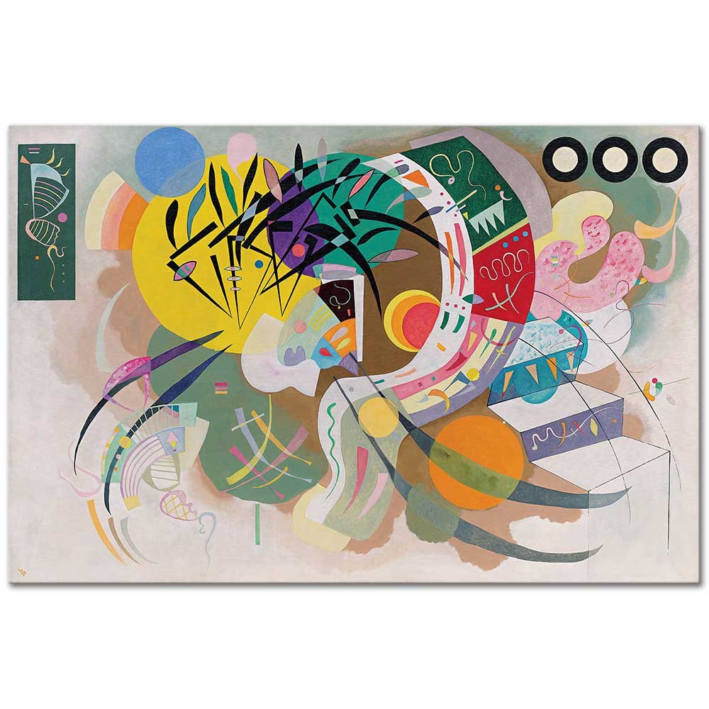 Wassily Kandinsky Dominant Eğri Kanvas Tablo