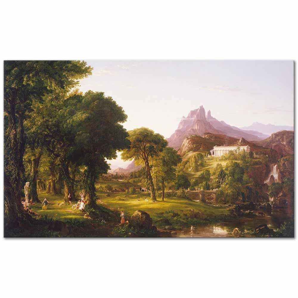 Thomas Cole Arcadia Rüyası Kanvas Tablo