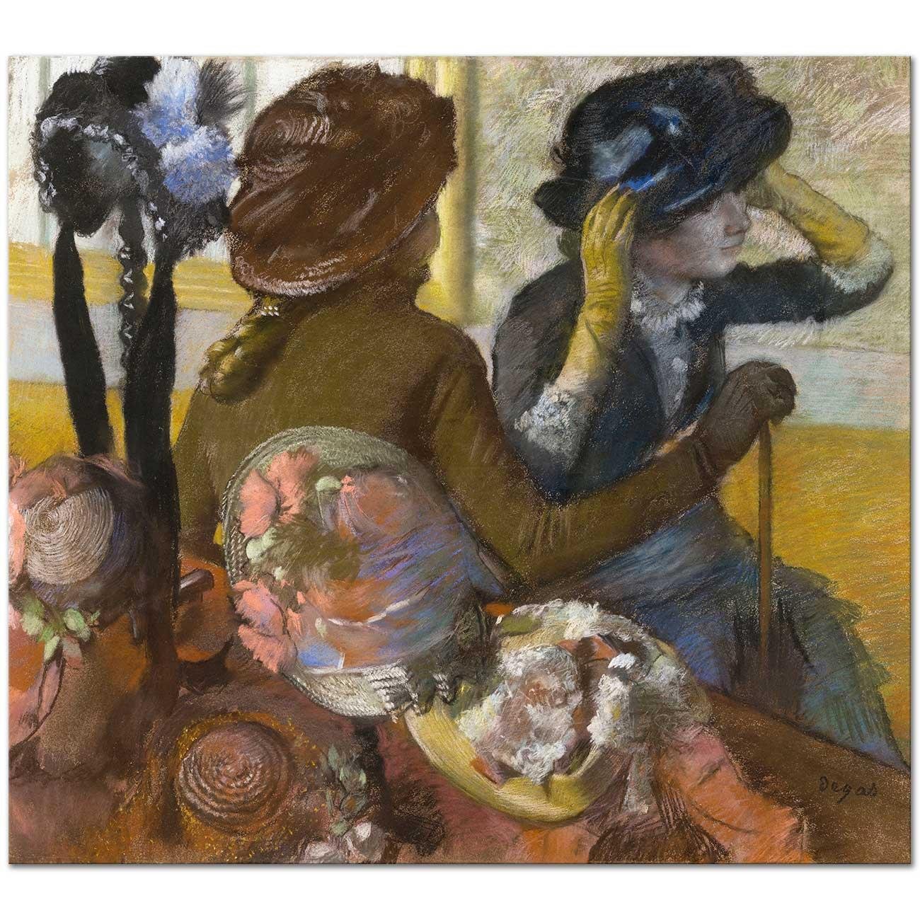 At the Milliner's by Edgar Degas