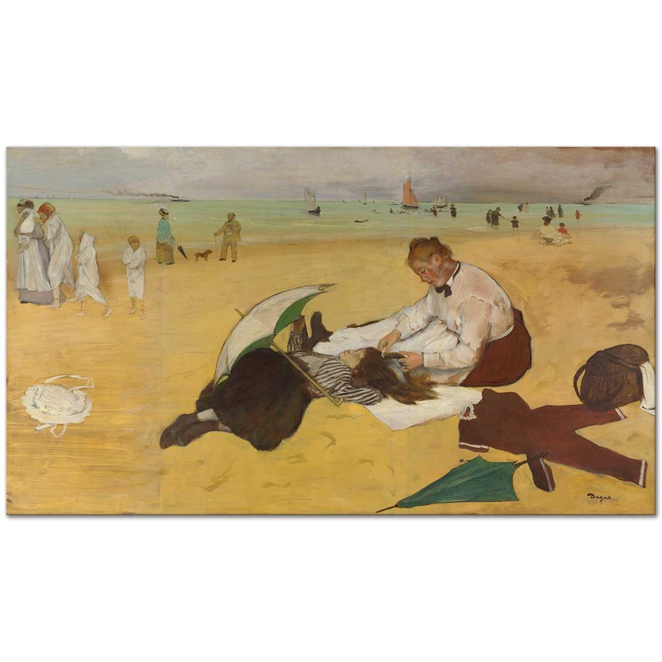 Edgar Degas Plaj Manzarası Kanvas Tablo