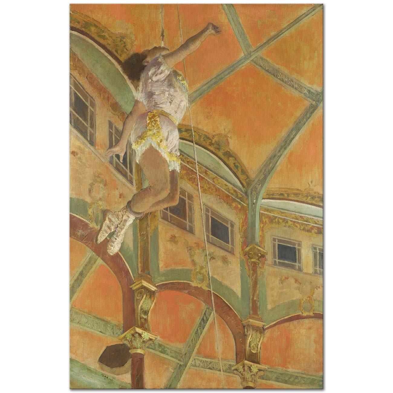 Edgar Degas Miss La La at the Cirque Fernando Art Print