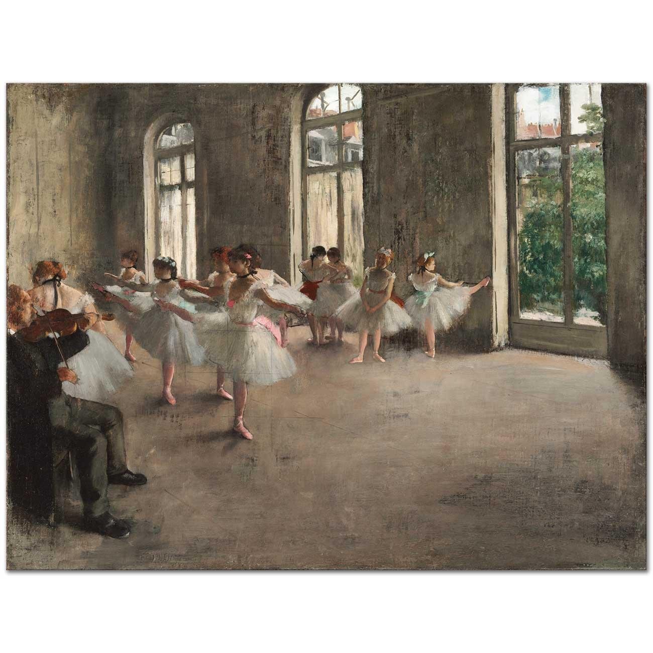 Edgar Degas Balerinlerin Provası Kanvas Tablo