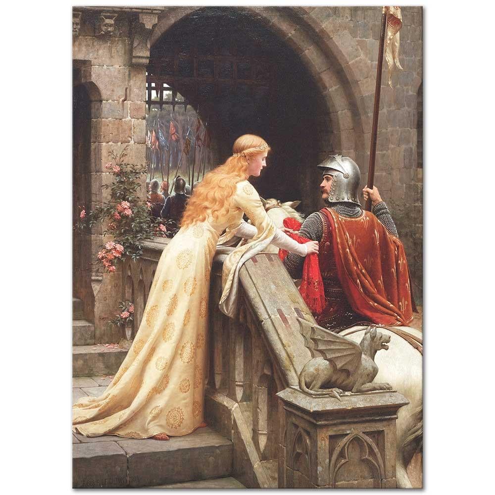 Edmund Blair Leighton Tanrı Kuvvet Versin Kanvas Tablo