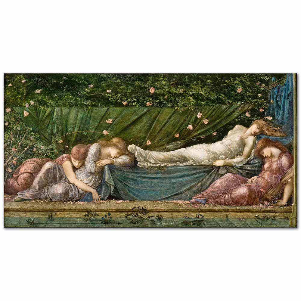 Edward Burne Jones Uyuyan Güzel Kanvas Tablo