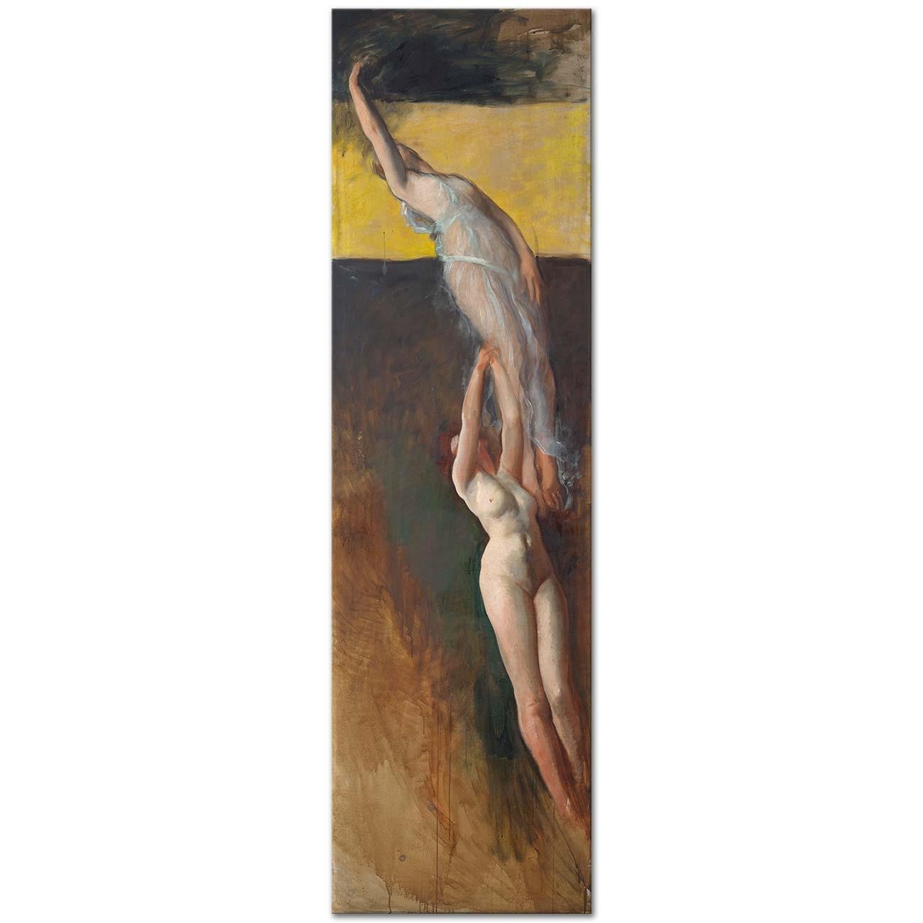 Figure Study, for The Spirit of Light, Rotunda by Edwin Austin Abbey