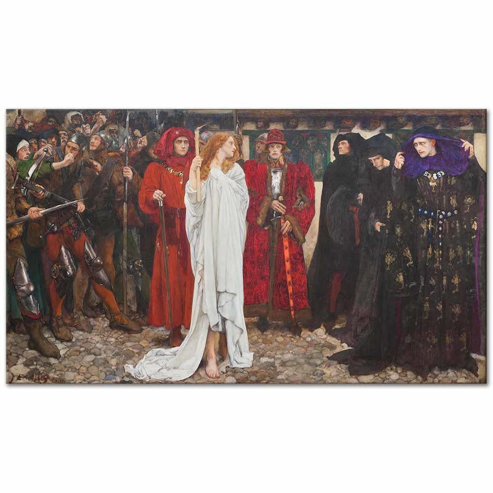 Edwin Austin Abbey Gloucester Düşesi Eleanor'un Kefareti Kanvas Tablo
