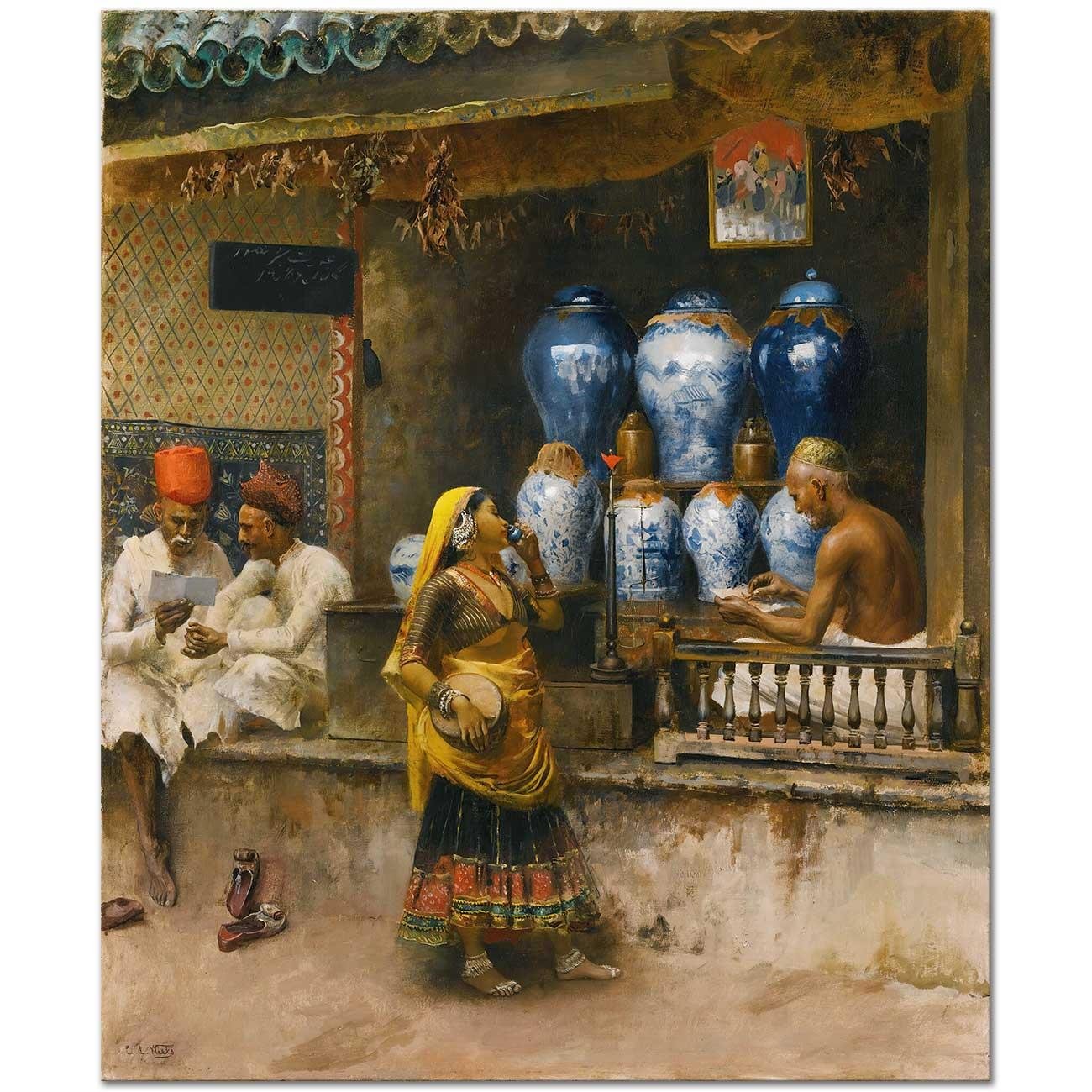 Edwin Lord Weeks Parfüm Dükkanı Kanvas Tablo