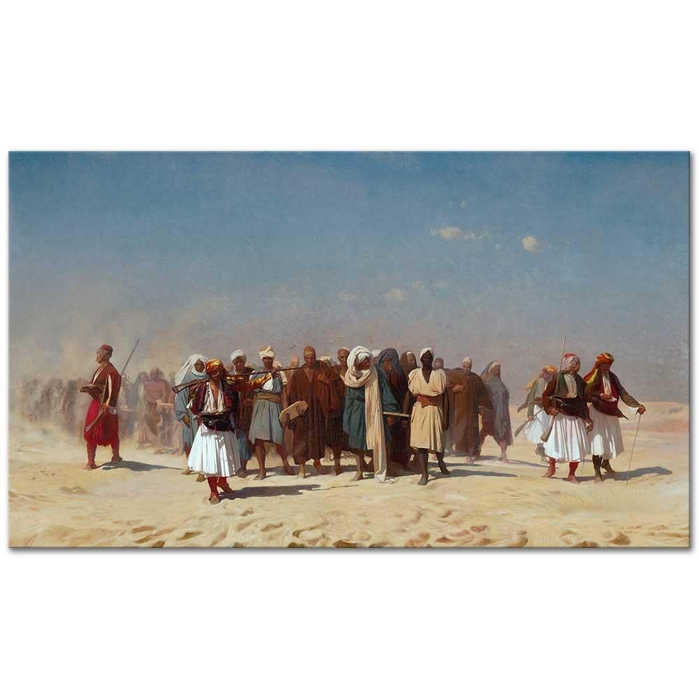 Egyptian Recruits Crossing The Desert by Jean Leon Gerome as Fine Art Print