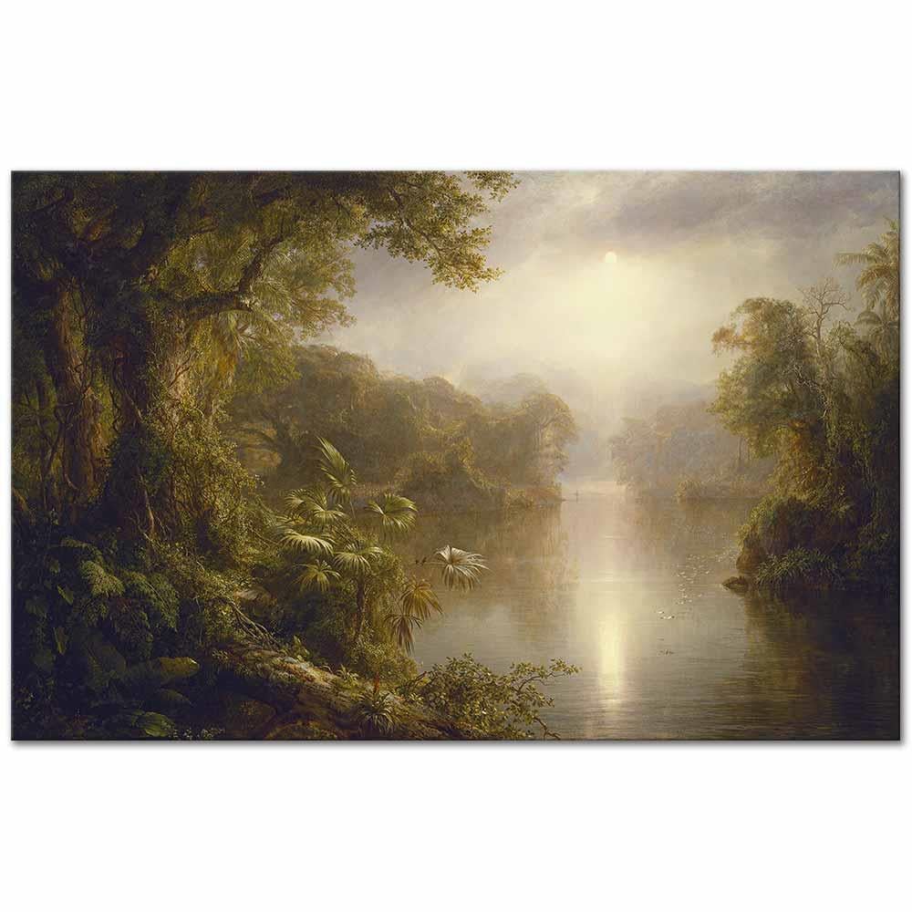 Frederic Edwin Church El Rio de Luz (Işığın Nehri) Kanvas Tablo