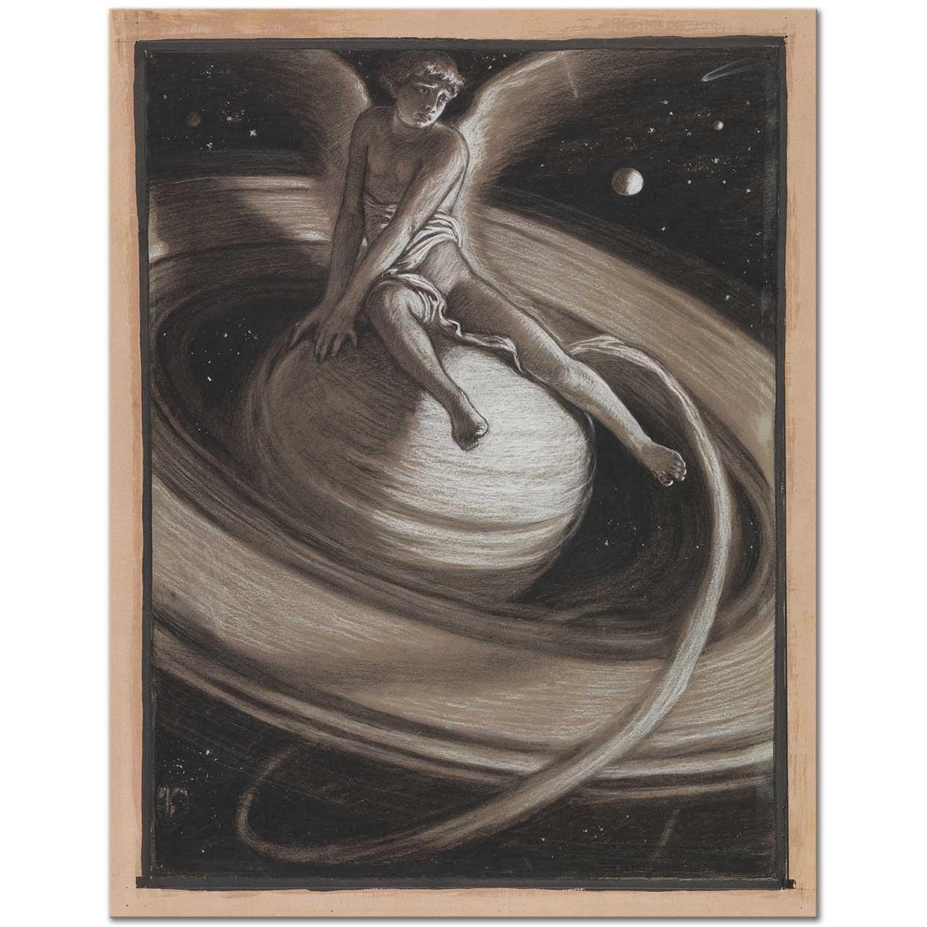 Elihu Vedder Satürn'ün Hükümdarı Kanvas Tablo