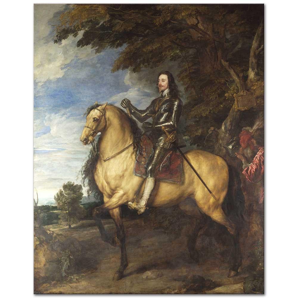 Anthony van Dyck Charles I'in Atlı Portresi Kanvas Tablo