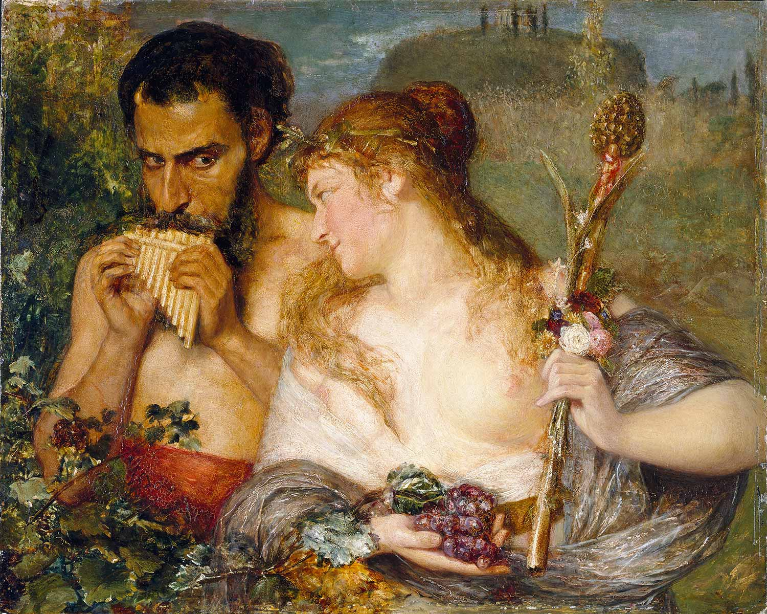 Ernst Josephson Nymph And Faun Art Print