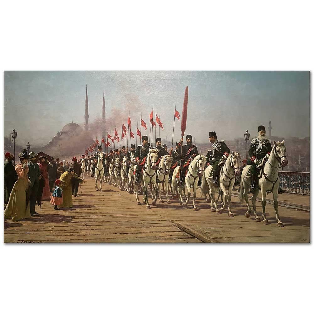 Ertugrul Cavalry Regiment by Fausto Zonaro as Art Print