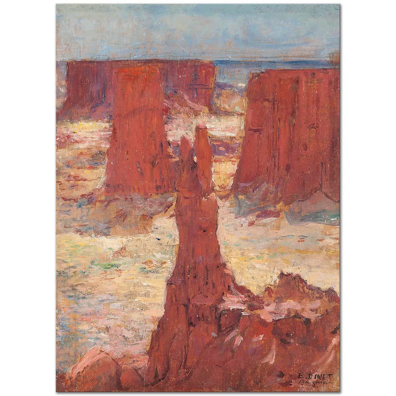 Etienne Dinet An Algerian Mountain Range Art Print