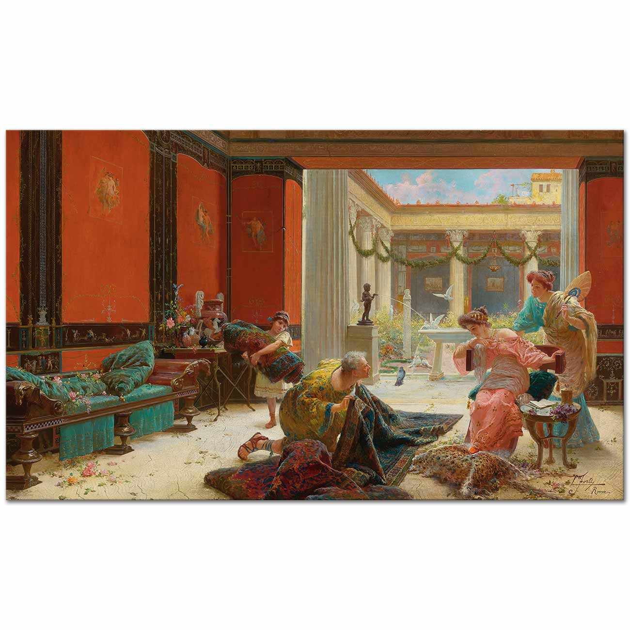Carpet Seller by Ettore Forti