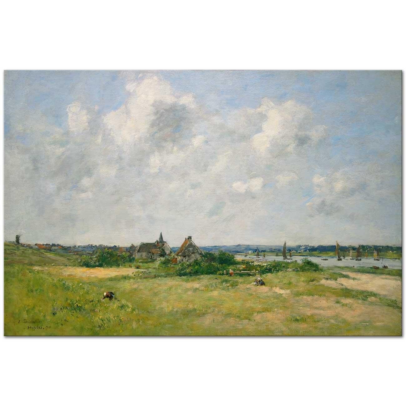 Sand Dunes Etaples by Eugene Boudin