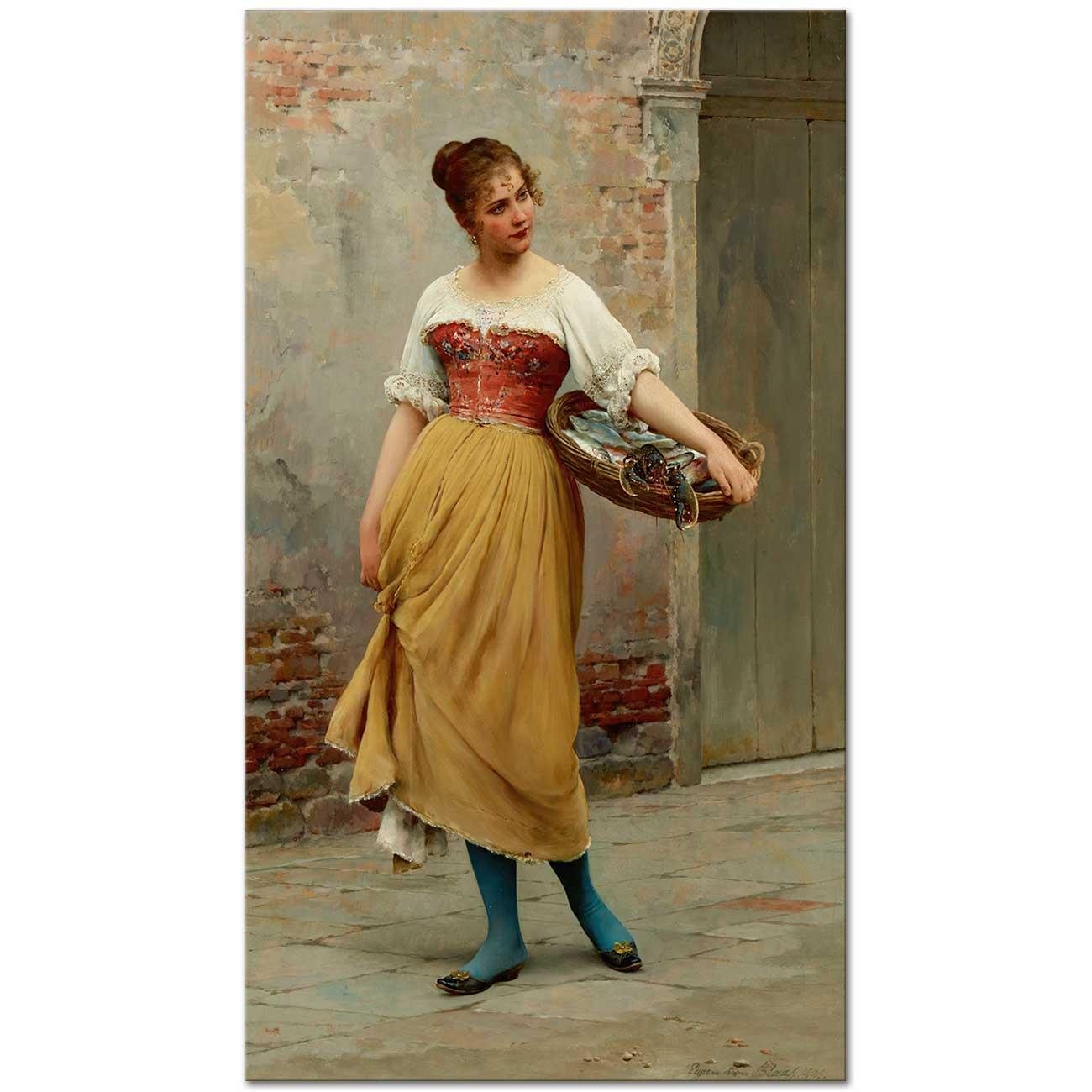 A Good Catch by Eugene de Blaas