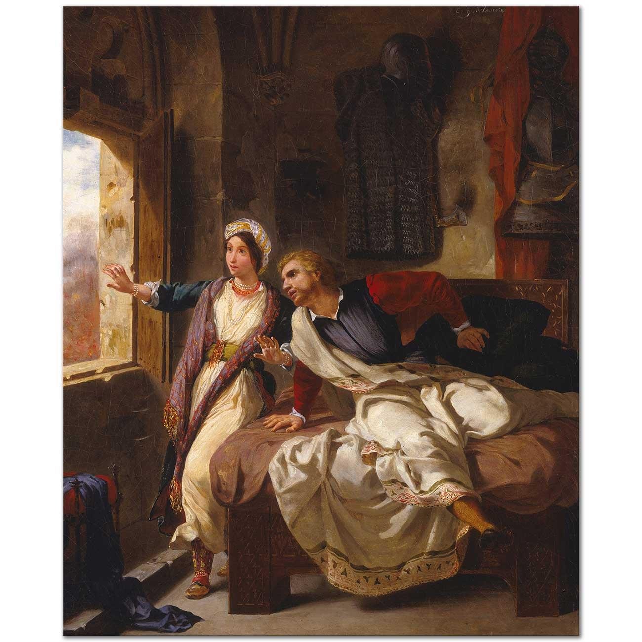 Rebecca and the Wounded Ivanhoe by Eugene Delacroix