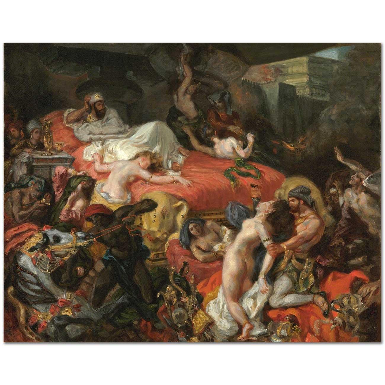 Eugene Delacroix Sardanapalus'un Ölümü Kanvas Tablo