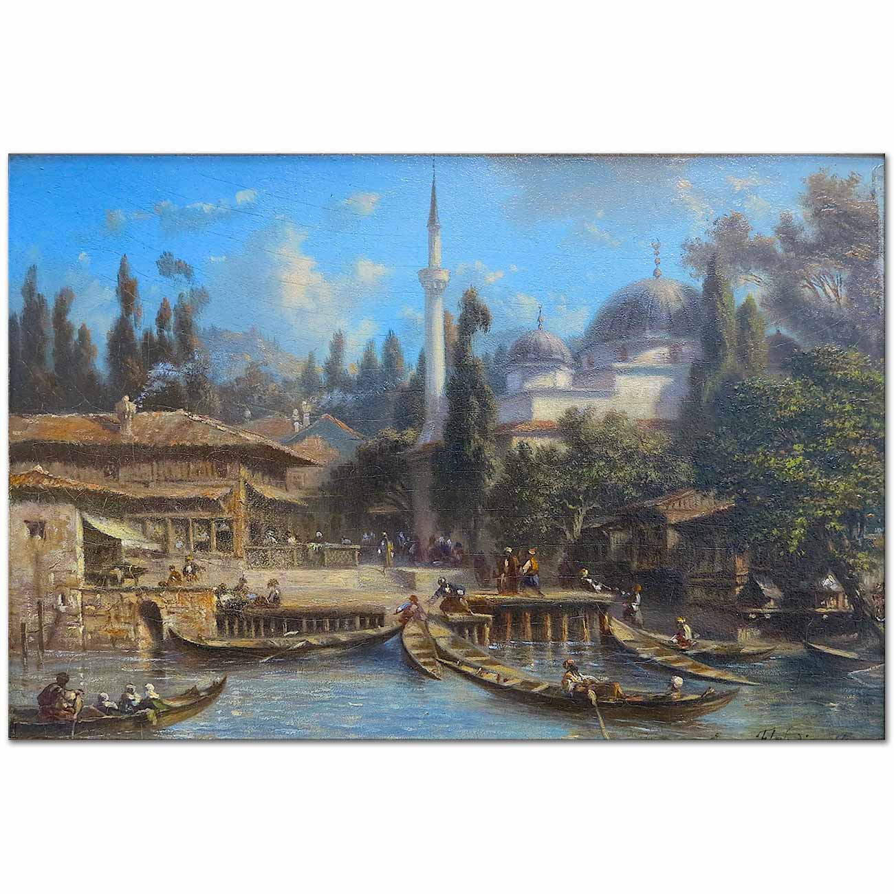 Bechik Tach Quay by Eugene Flandin