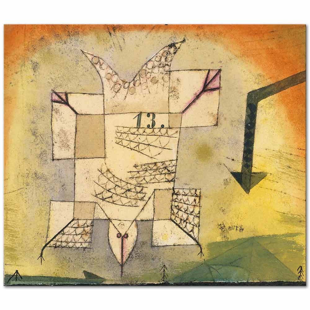 Falling Bird by Paul Klee as Fine Art Print