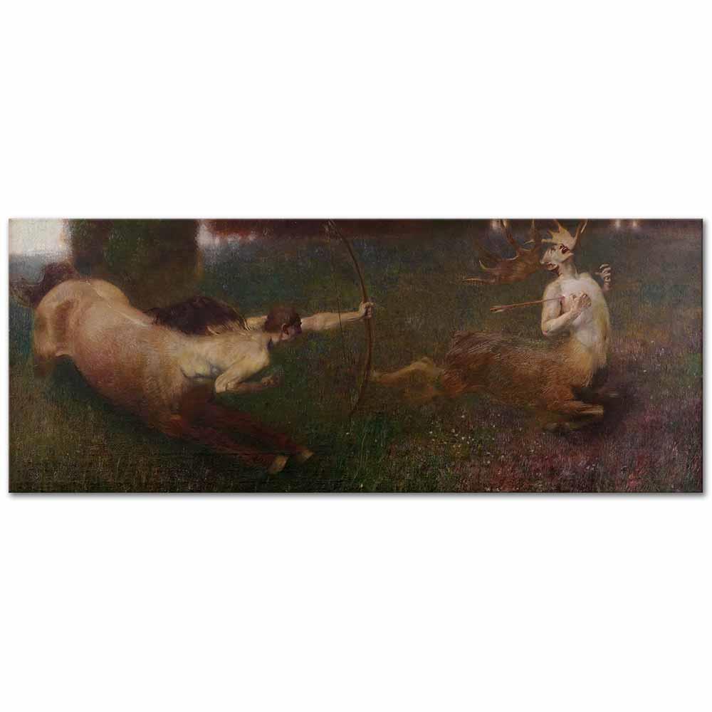 Fantastic Hunt by Franz von Stuck as Art Print