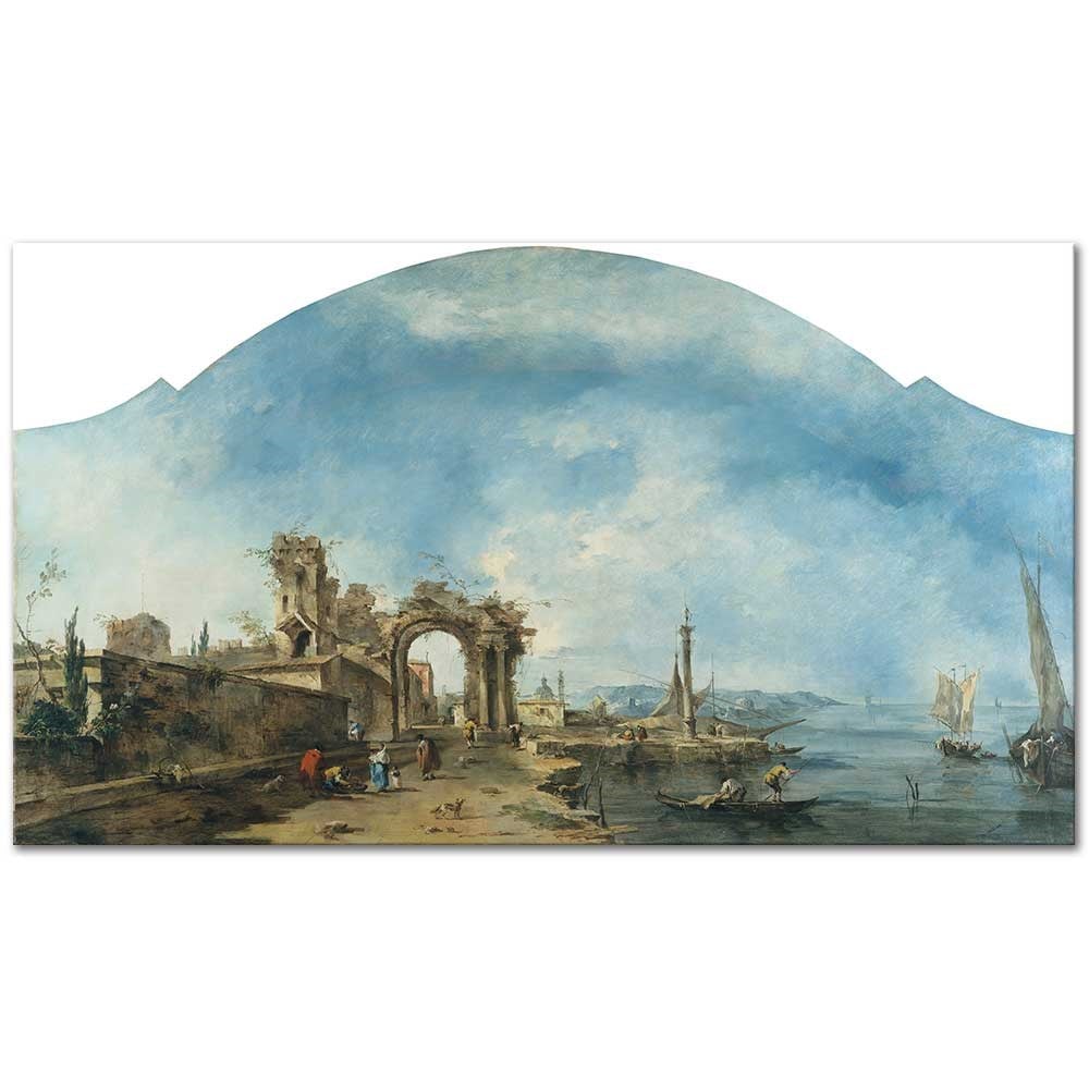 Fantastic Landscape by Francesco Guardi as Fine Art Print