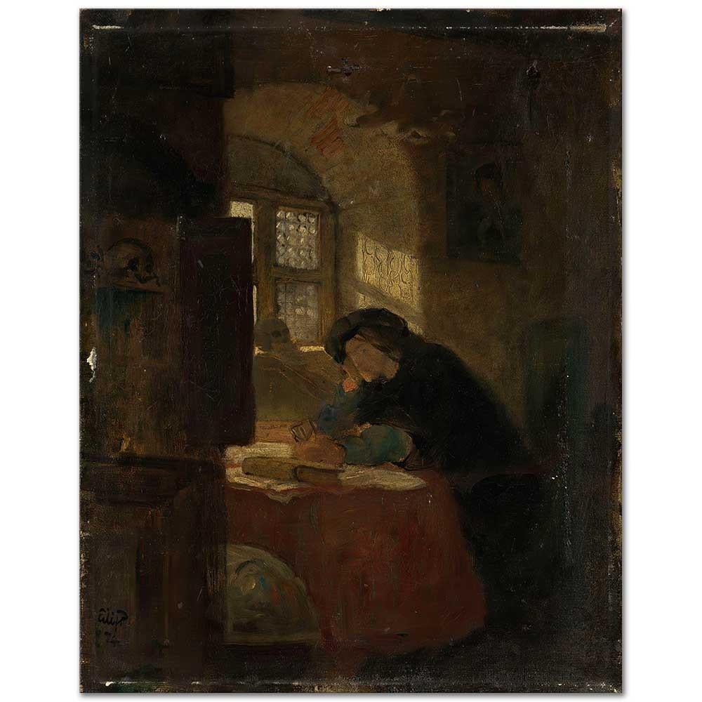 Eilif Peterssen Faust Kanvas Tablo