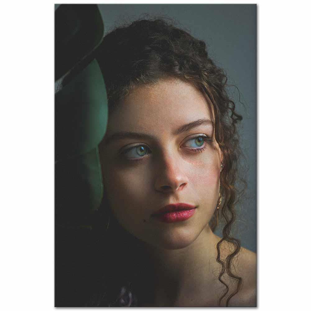 Woman with Red Lips by Felipe Cardoso