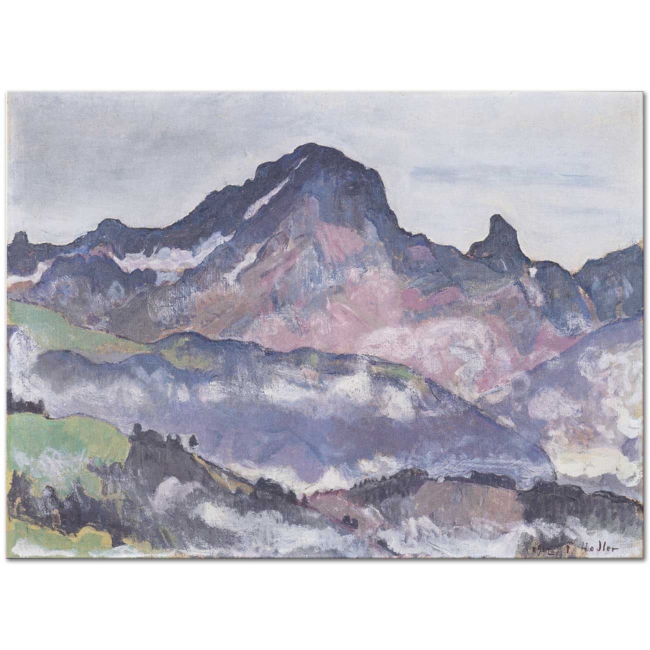 Ferdinand Hodler From Le Grand Muveran Villars Art Print