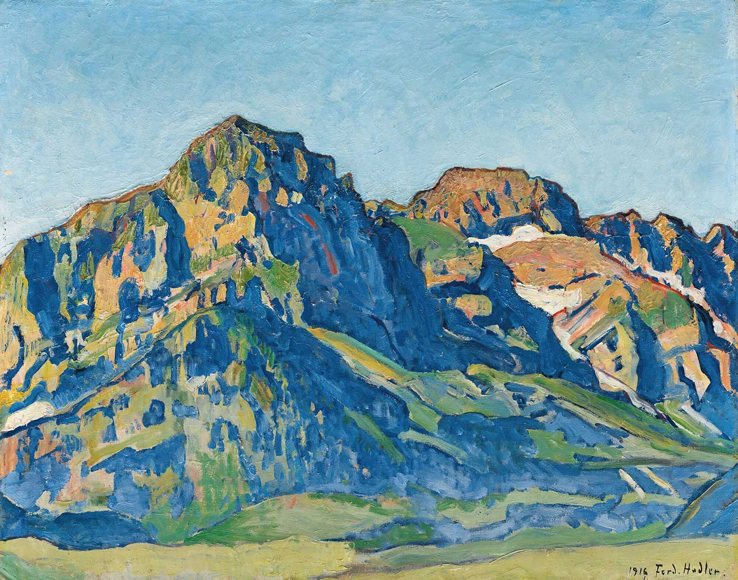 Ferdinand Hodler The Dent Blanches Art Print