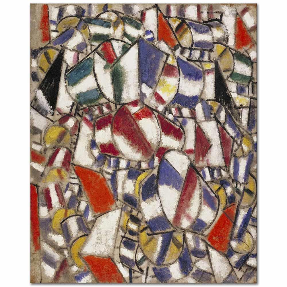 Fernand Leger Formların Kontrastı Kanvas Tablo