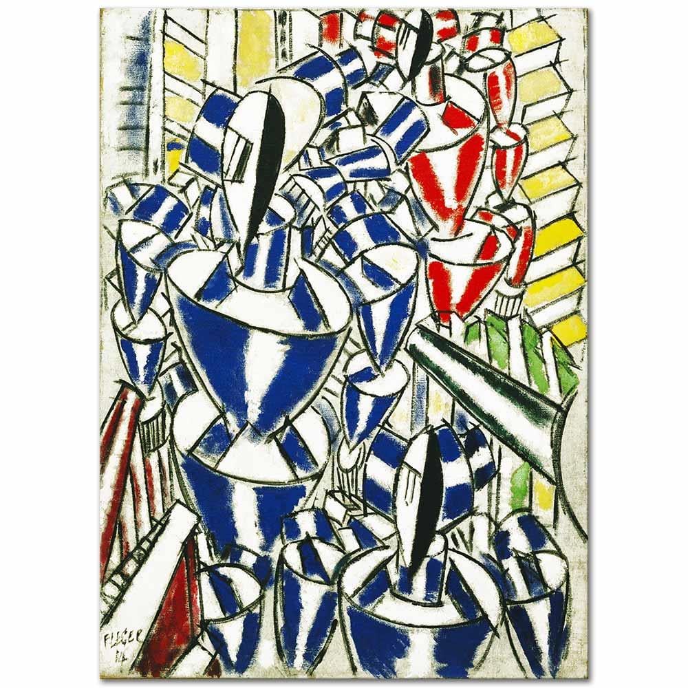 Fernand Leger Rus Balerinlerin Çıkışı Kanvas Tablo